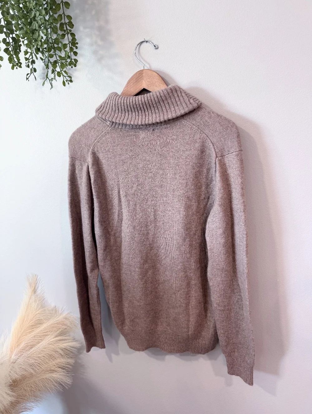 J. Crew Men's Turtleneck Button In Taupe Size Medium
